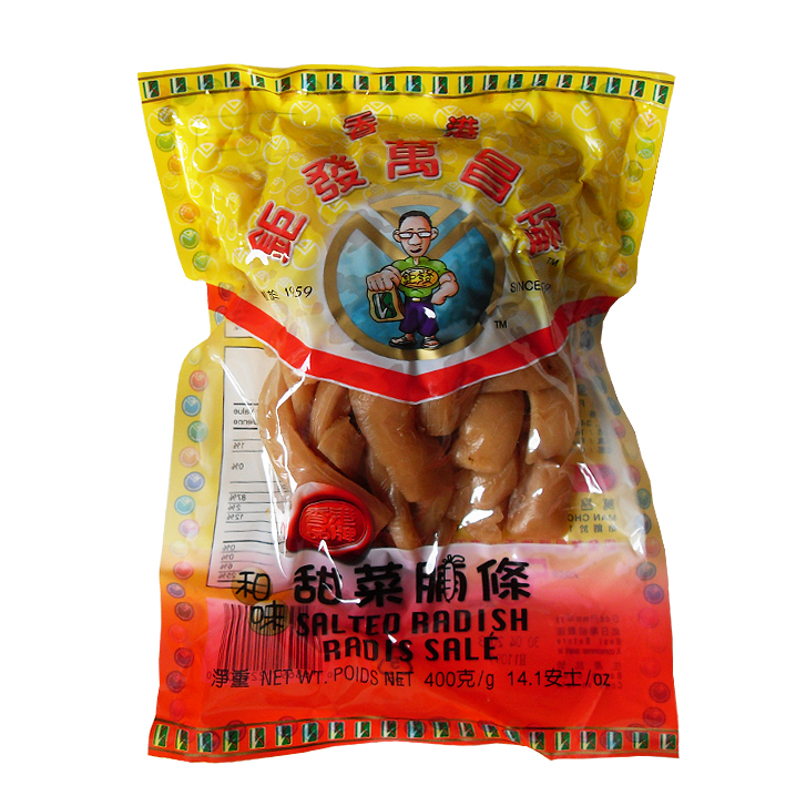 Kui Fat 鉅發 甜菜脯條 50x400g 包