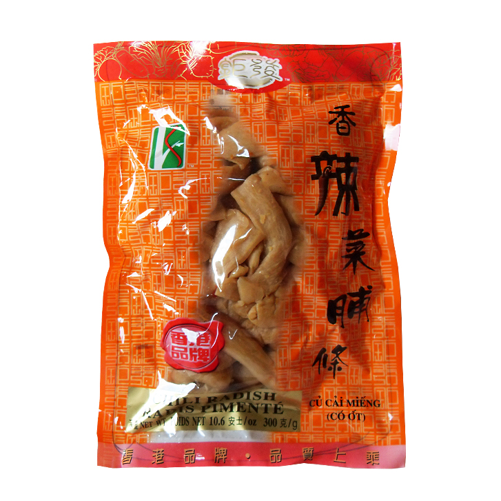 Kui Fat Củ cái muối cay cắt sợi 60x300g gói