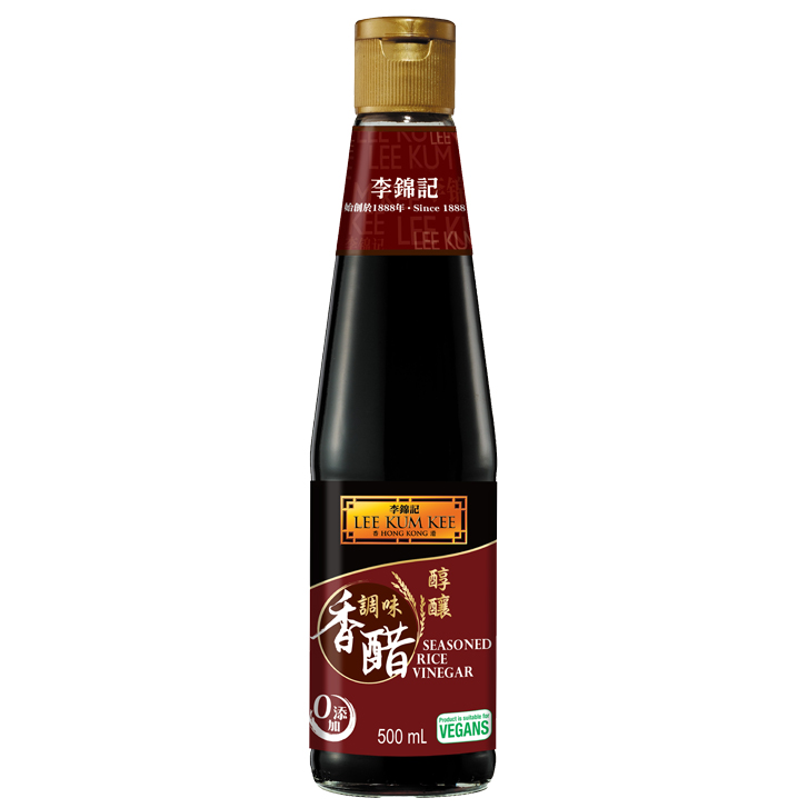 Lee Kum Kee Vinaigre de riz assaisonné 12x500ml bouteille