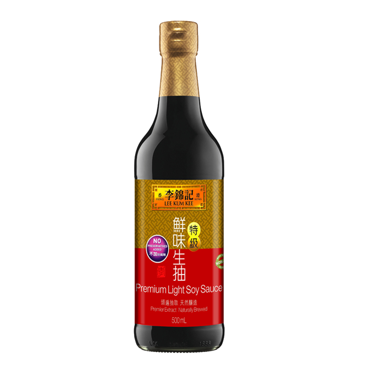 Lee Kum Kee Premium Light Soy Sauce 12x500ml bottle