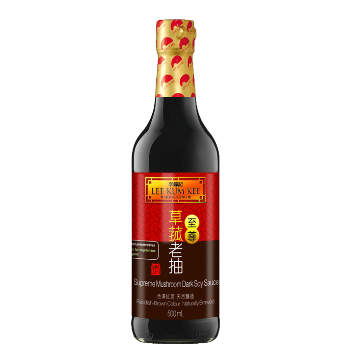 Lee Kum Kee Supreme Mushroom Dark Soy Sauce 12x500ml bottle