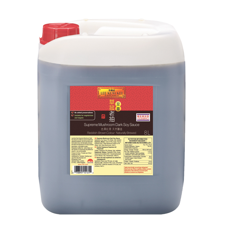 Lee Kum Kee Supreme Mushroom Dark Soy Sauce 2x8ltr pp
