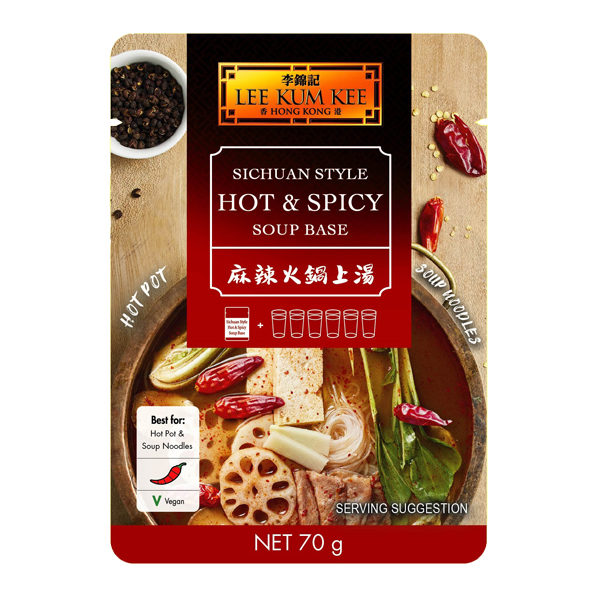Lee Kum Kee Pittige soepbasis in Sichuan-stijl 12x70g zakje