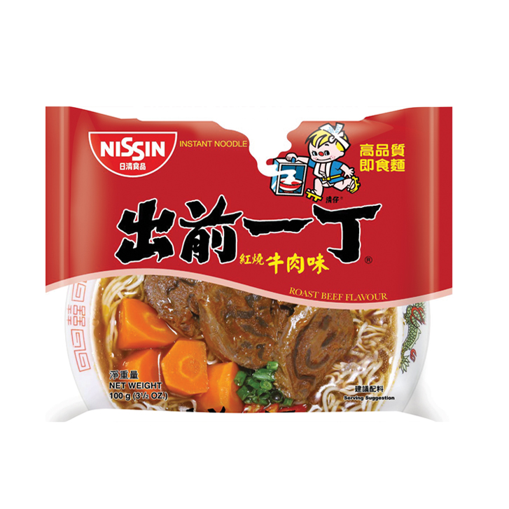 Nissin 出前一丁 包裝麵 紅燒牛肉味 90x100g 包
