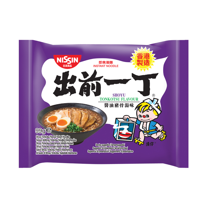 Nissin HK Demea Ramen Shoyu Tonkotsu ""Japanse BBQ sauce"" 90x99g zak