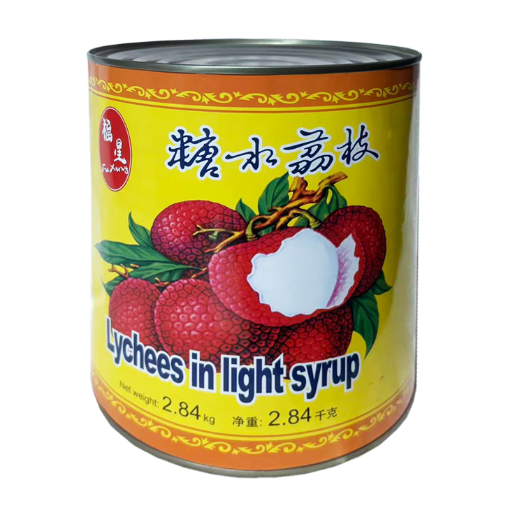 Lychees in siroop 6x2.84kg blik