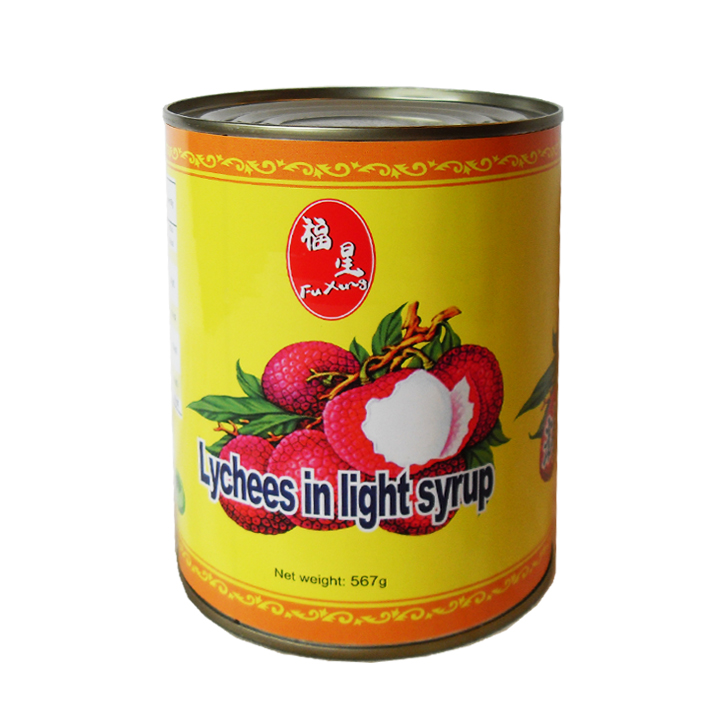 Fu Xing Lychees op siroop 24x567g blik