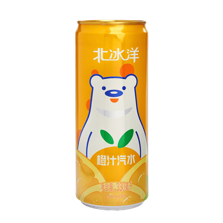 Arctic Ocean 北冰洋 橙汁汽水 4x6x330ml 錫罐