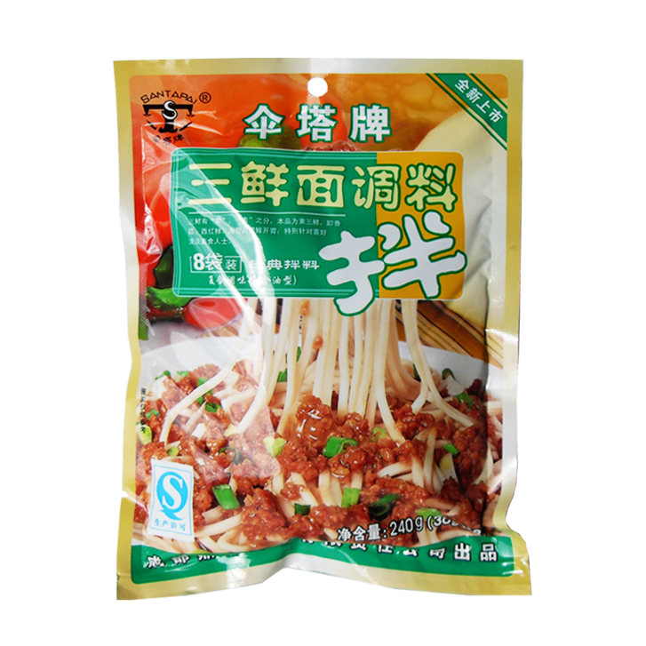 San Ta Noedelsaus - Drie Seafood smaak 30x240g zak