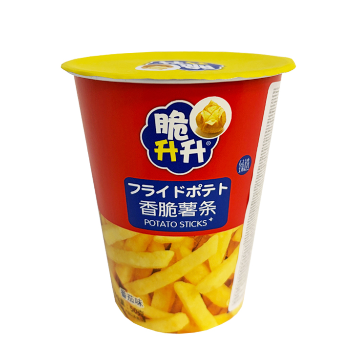 CrisUp Aardappelsticks - Tomatensmaak 20x50g beker