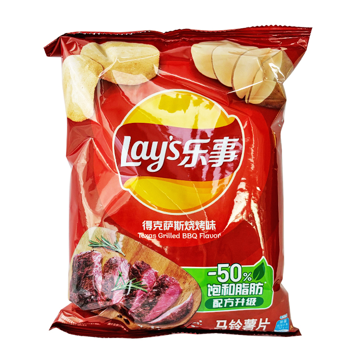 Lay's Aardappelchips - Barbecuesmaak 22x70g zak