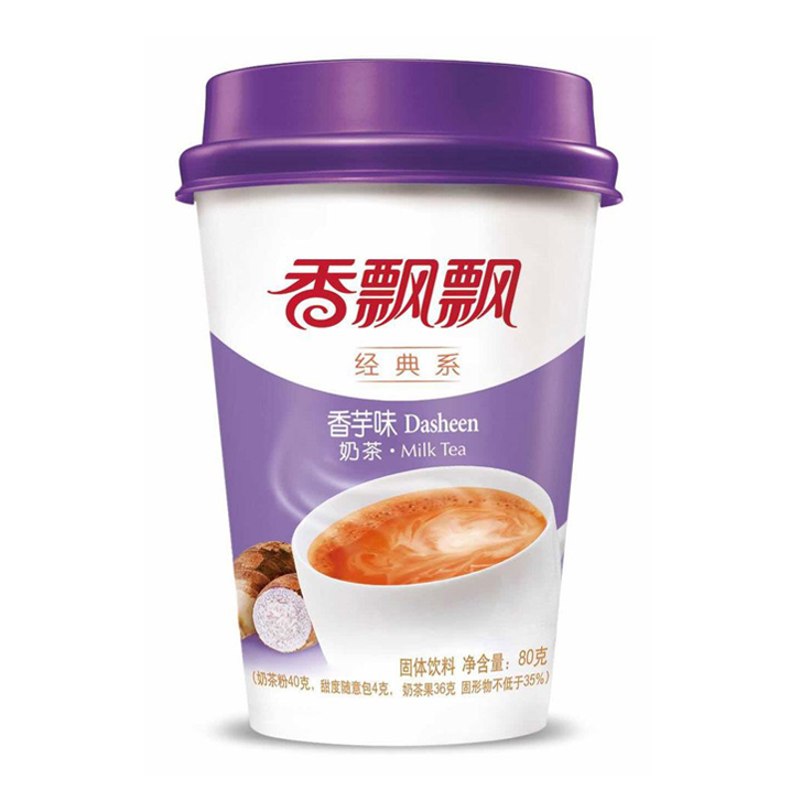 Xiang Piao Piao Thé au lait - Saveur Dasheen 30x80g tasse