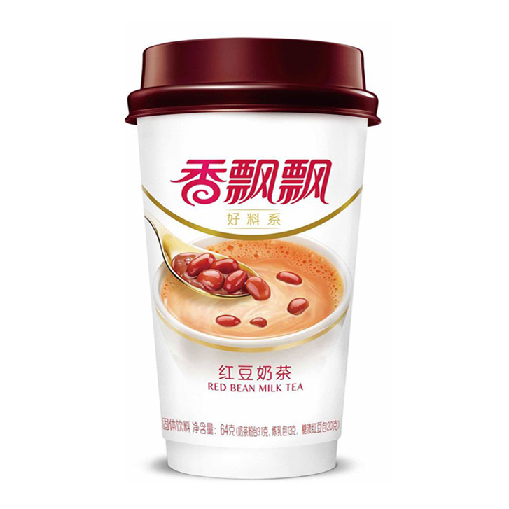 Xiang Piao Piao Milchtee - Geschmack roter Bohnen 30x64g Tasse