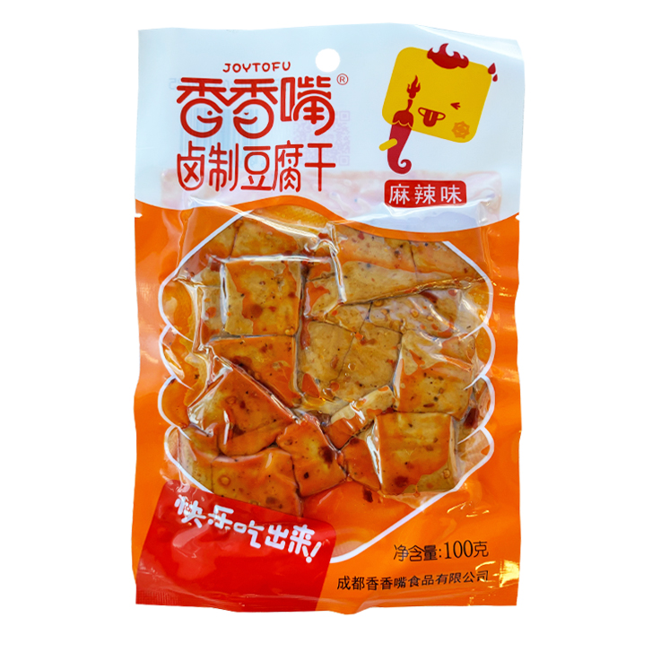Xiang Xiang Zui Beancurd Snack - Mala Flavour 50x100g bag