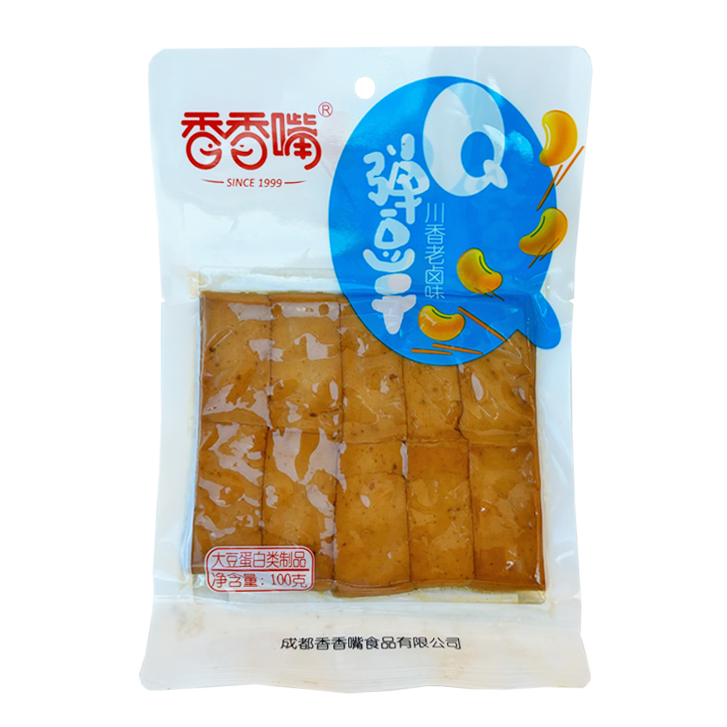 Xiang Xiang Zui Beancurd Snack - Sichuan Marinade Flavour 40x100g bag
