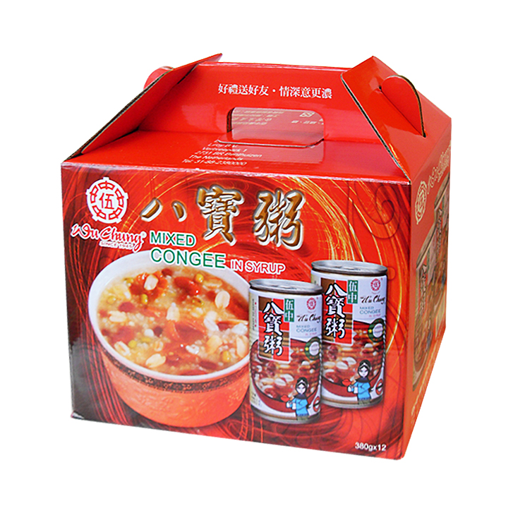 Wu Chung Zoete soep met peulvruchten, ontbijtgranen, kuilen en zaden 4x12x380g blik