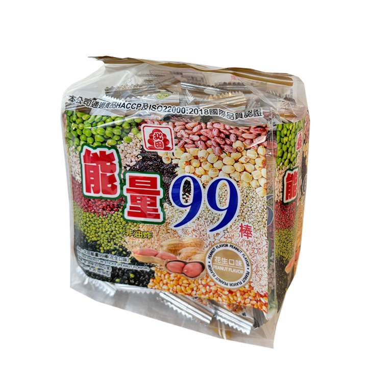 Pei Tien Natural Corn Roll - Peanut Flavour 12x180g bag