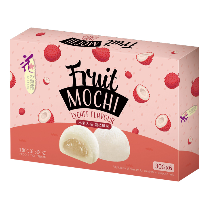 Love & Love Mochi met lycheesmaak 24x180g doos - Liroy B.V.