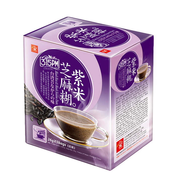 3:15PM Schwarzem Reis & schwarz Sesam-Paste 24x5x26g Kasten