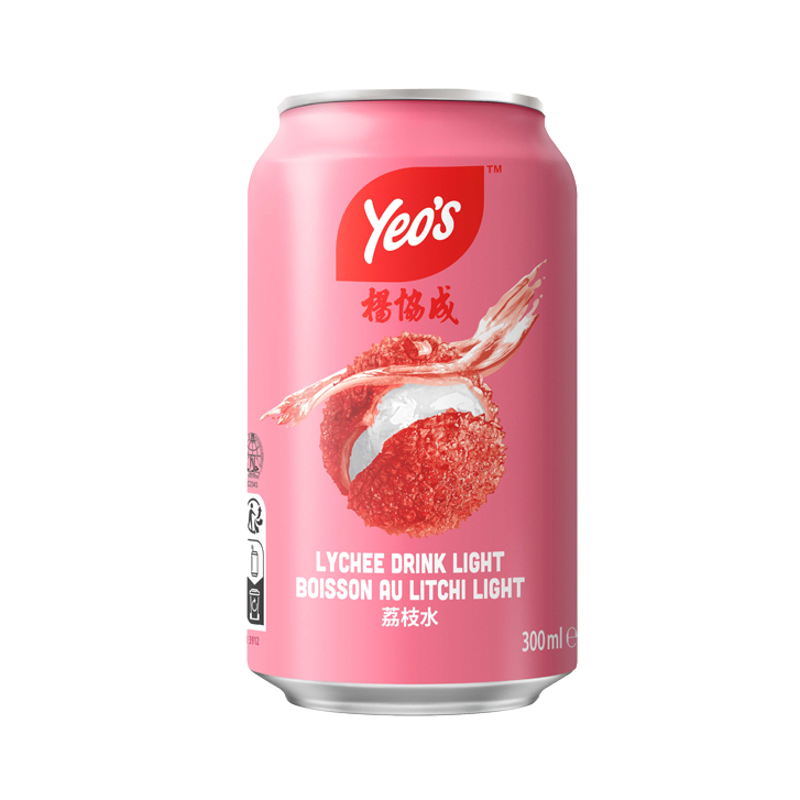 Yeo's Lychee-drankje 24x300ml blik