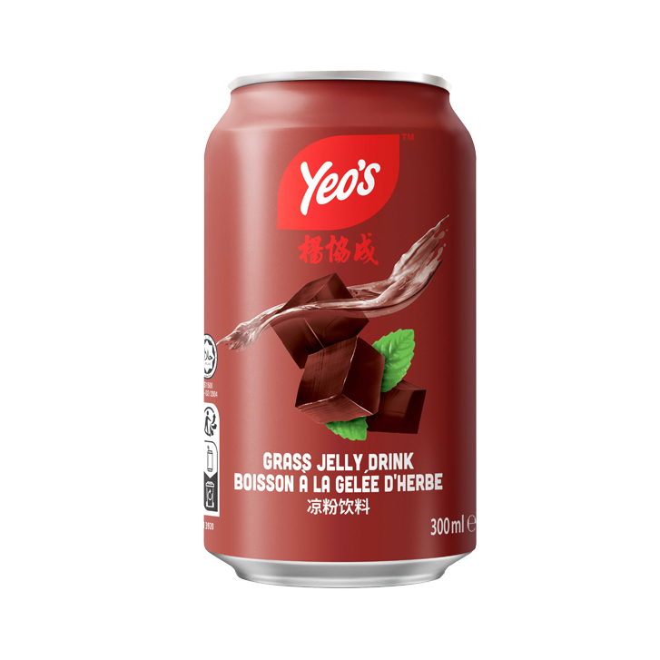 Yeo's Grass Jelly Drink 24x300ml blik