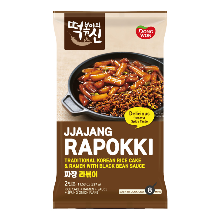 Dongwon Repas de riz et nouilles avec sauce aux haricots noirs 10x327g sac
