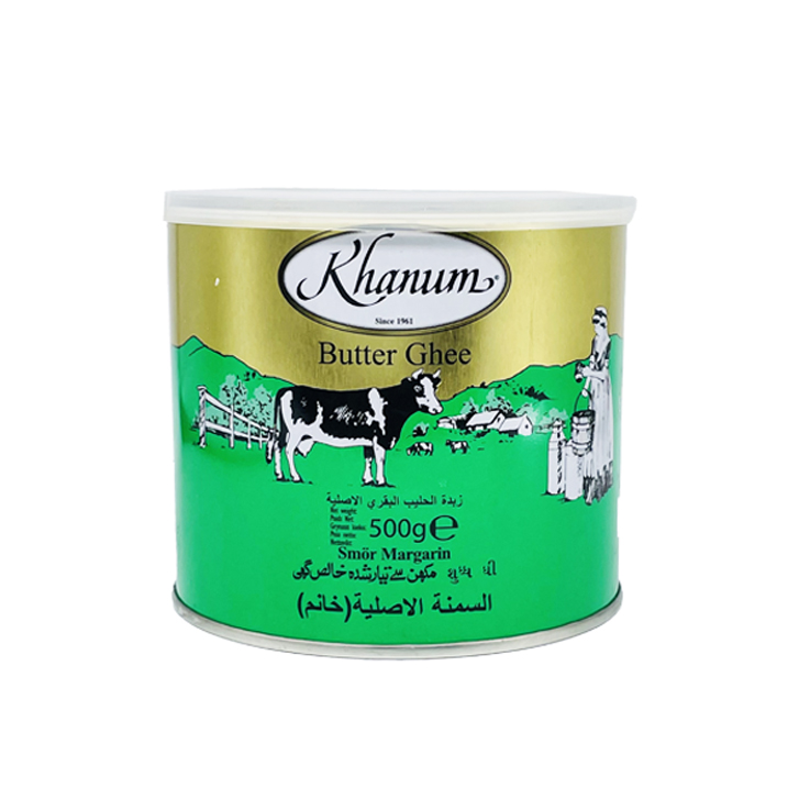 Khanum 黃油酥油
Khanum 黃油酥油
Khanum 黃油酥油 12x500g 錫罐