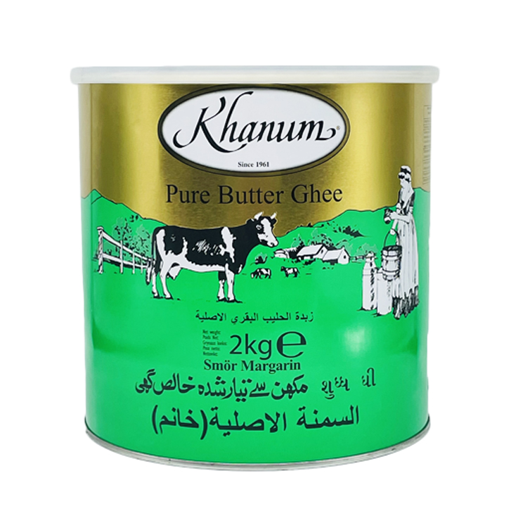 Khanum Pure Butter Ghee 6x2kg tin