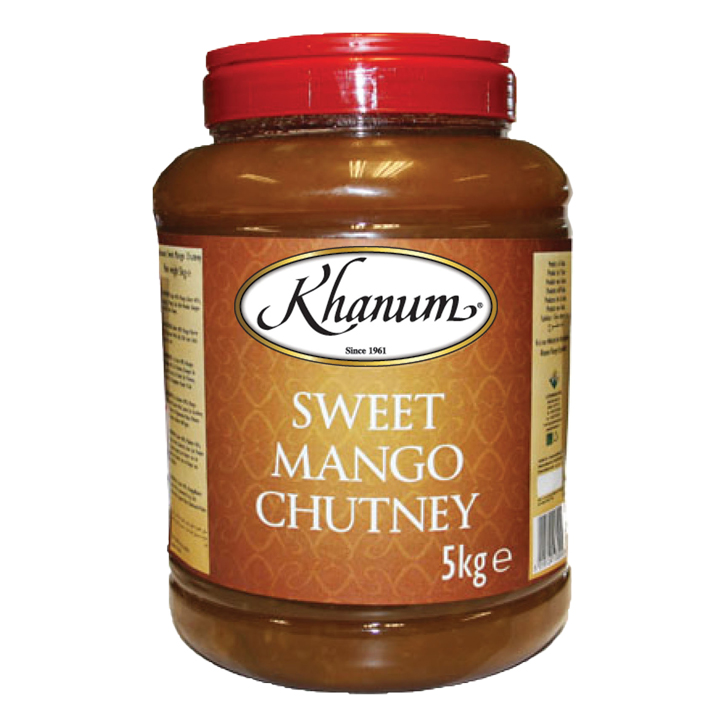 Khanum Khanum 甜芒果酸辣醬 4x5kg 塑料桶