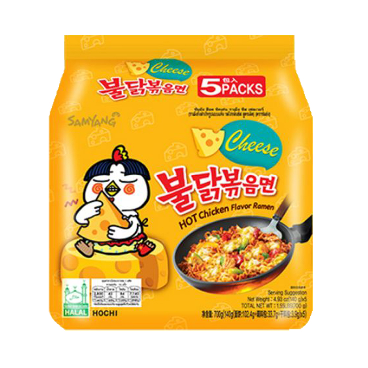 SamYang 三养 火鸡面 芝士味 8x5x140g 包