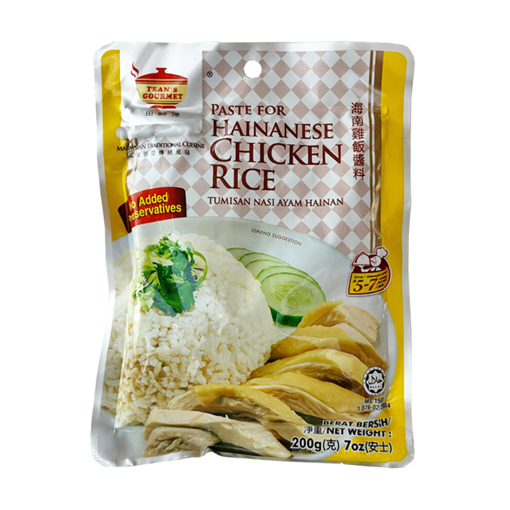 Tean's Gourmet Pâte pour riz au poulet façon Hainan 48x200g sac