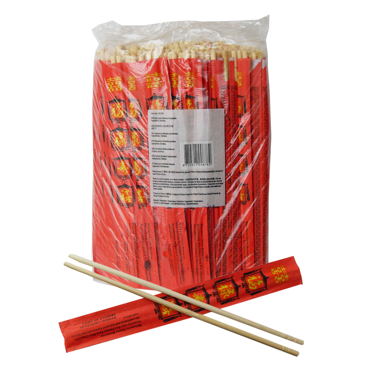 Fu Xing Đũa tre bao đỏ 22.5cm (dùng 1 lần) 10x100pairs gói