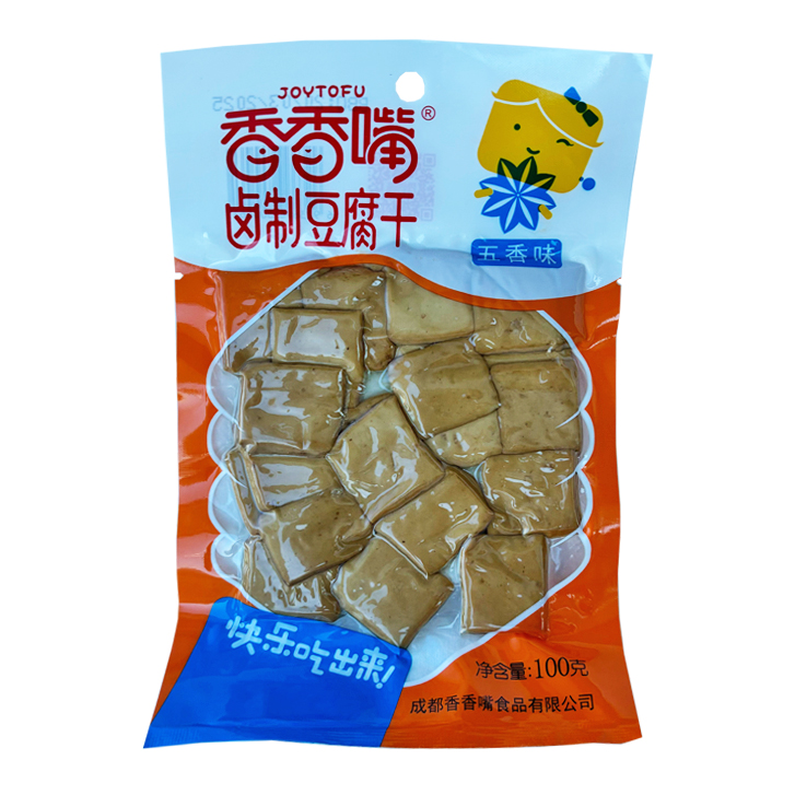 Xiang Xiang Zui Beancurd-snack – vijf kruiden 50x100g zak